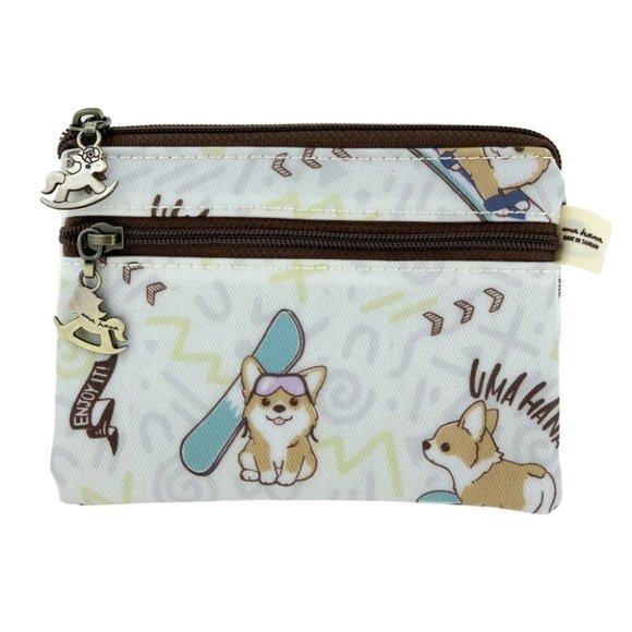 Uma Hana Handbags - Waterproof Corgi Coin Purse Keychain Pouch Holder